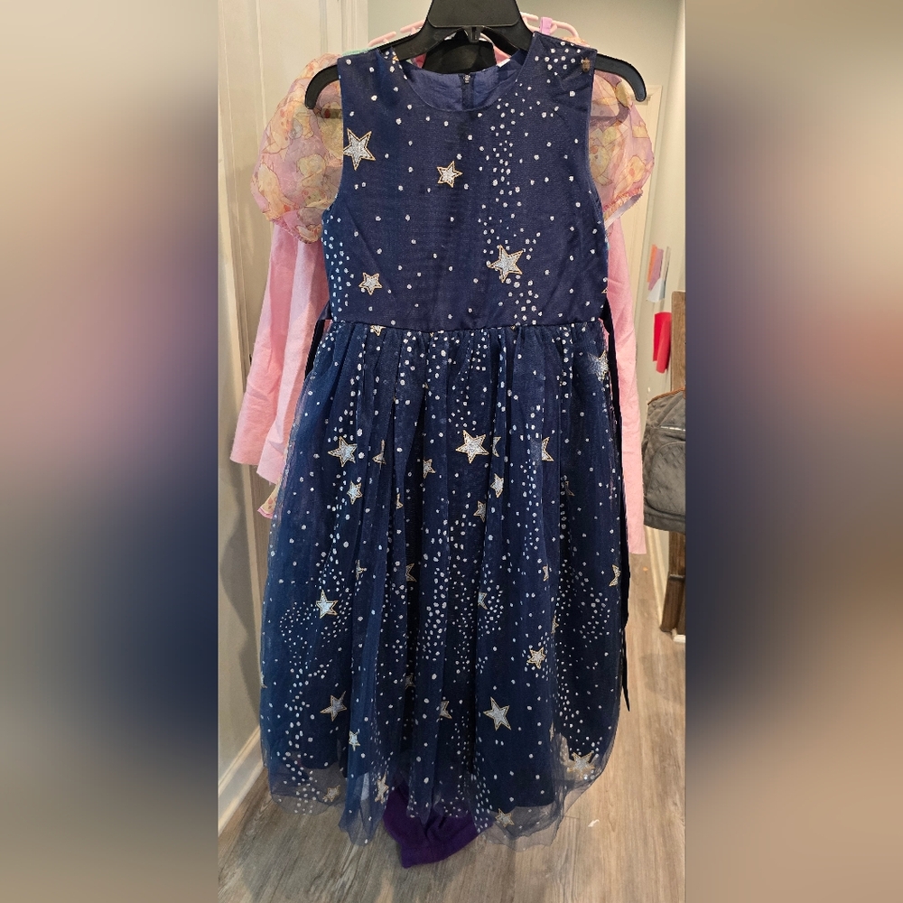 Starry Navy Blue Dress